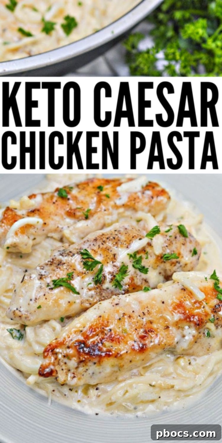 Guilt-Free Creamy Caesar Chicken Pasta 8 Low-Carb Chicken Caesar Pasta