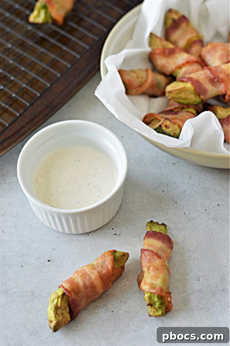 Keto Bacon Avocado Fries