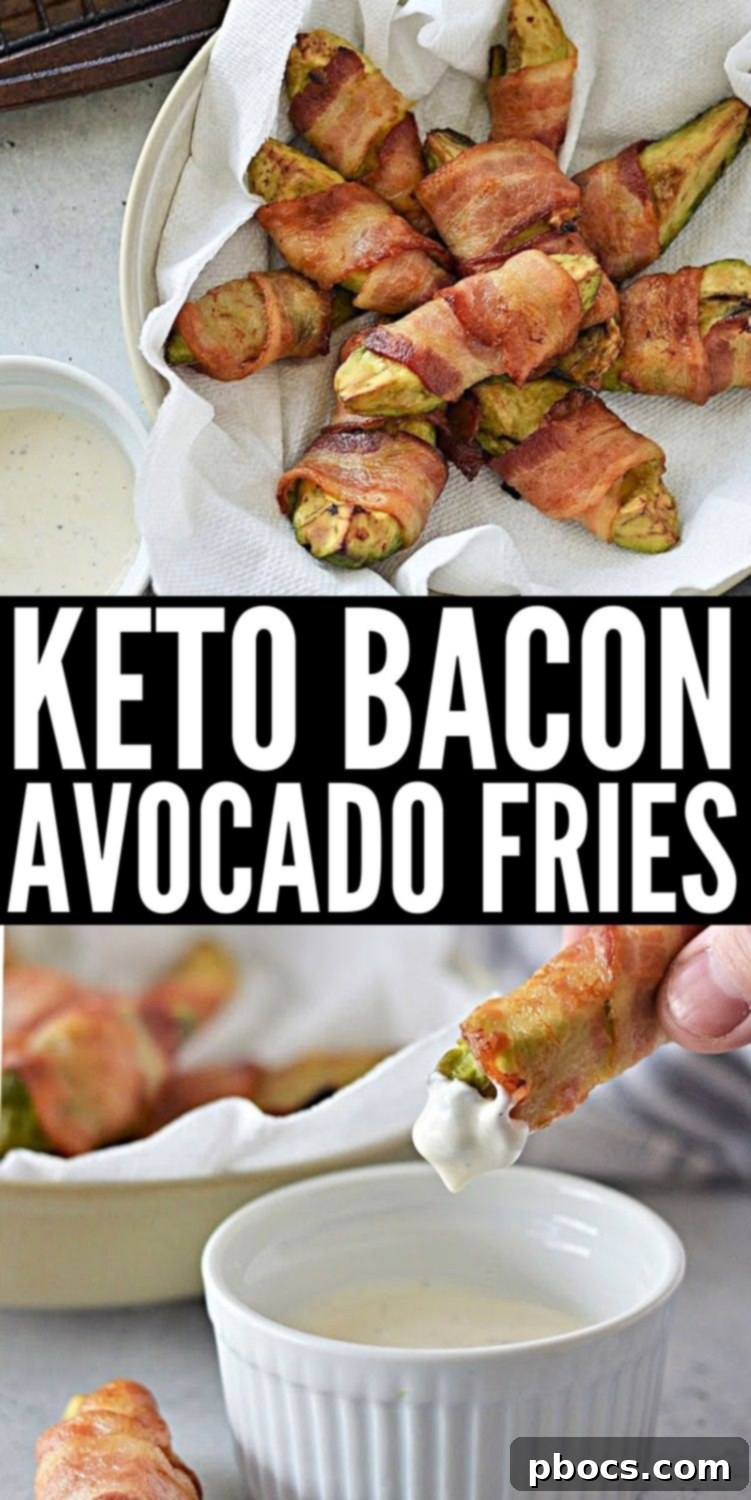 Keto Bacon Avocado Fries