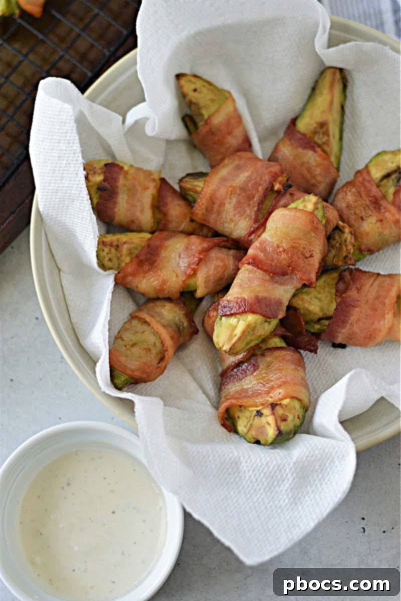Keto Bacon Avocado Fries
