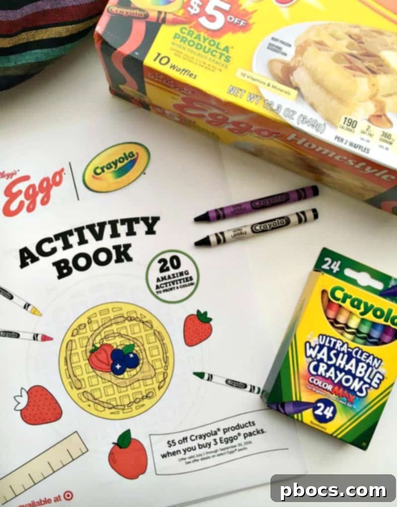 Family enjoying breakfast waffle tacos made with Eggo Waffles