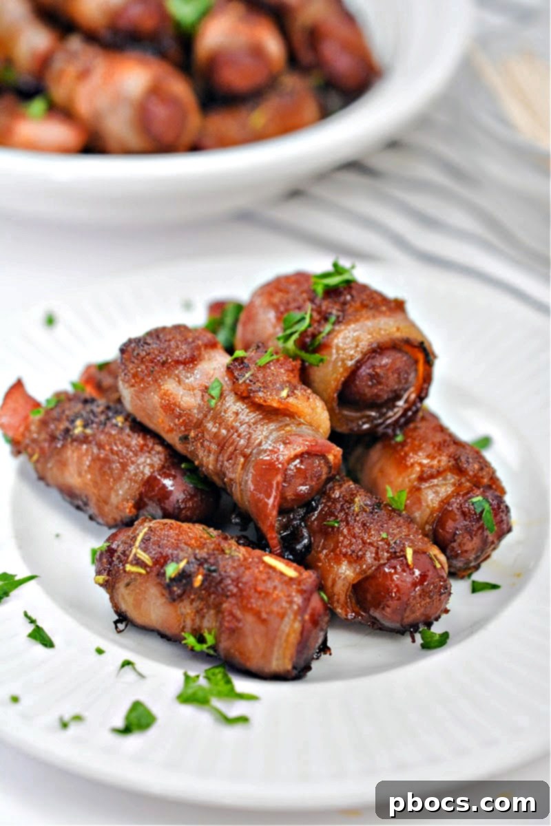 Keto Sweet and Spicy Bacon Wrapped Little Smokies - A delicious low-carb appetizer for parties