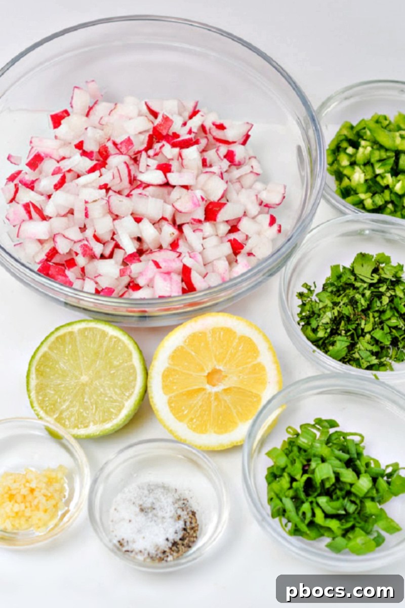 Zesty Keto Radish Salsa 5 Keto Radish Salsa