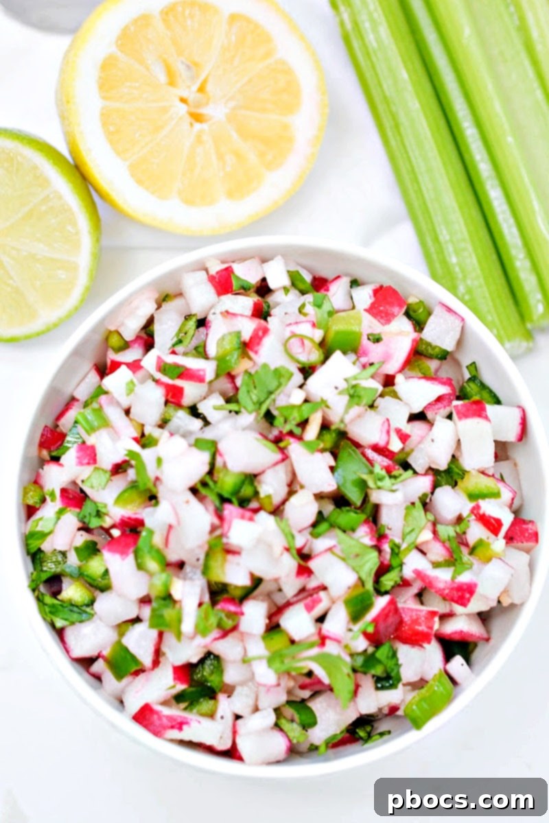 Zesty Keto Radish Salsa 9 Keto Radish Salsa