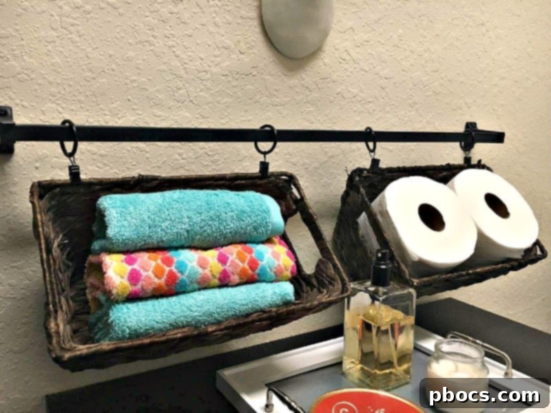 Another view of the filled baskets