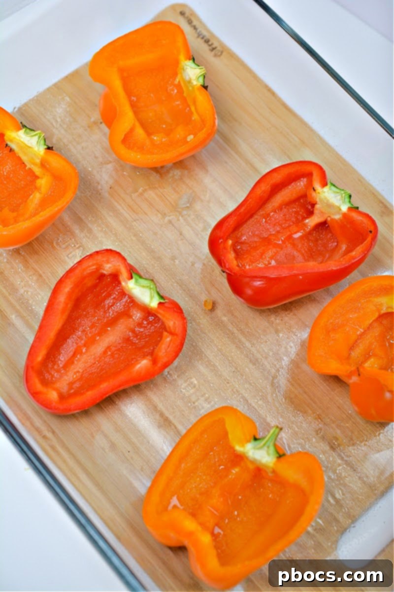 Keto Lasagna Stuffed Peppers