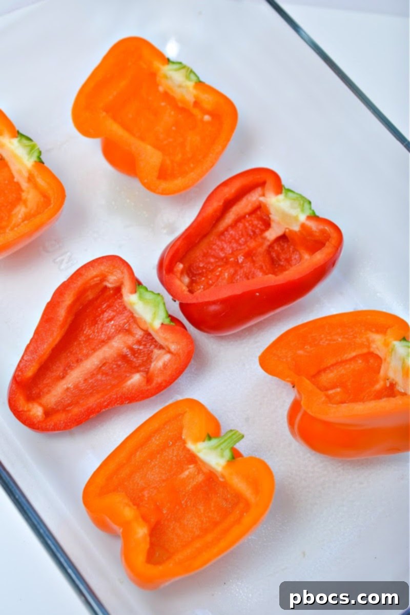 Keto Lasagna Stuffed Peppers