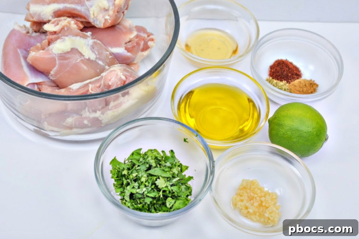 Keto Cilantro Lime Chicken Thighs