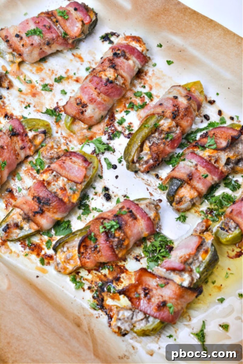 Keto Bacon Cheeseburger Pickle Bombs 14 Keto Bacon-Wrapped Cheeseburger Pickle Poppers