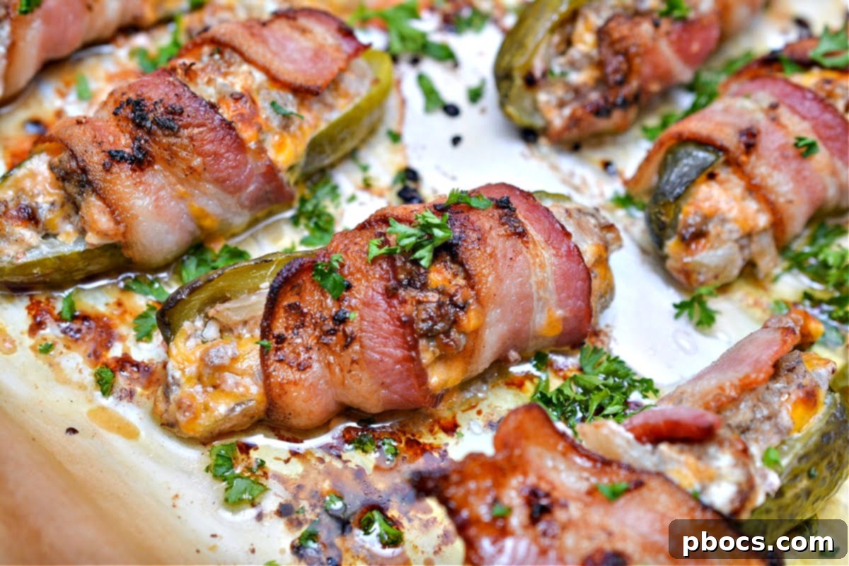 Keto Bacon Cheeseburger Pickle Bombs 7 Keto Bacon-Wrapped Cheeseburger Pickle Poppers