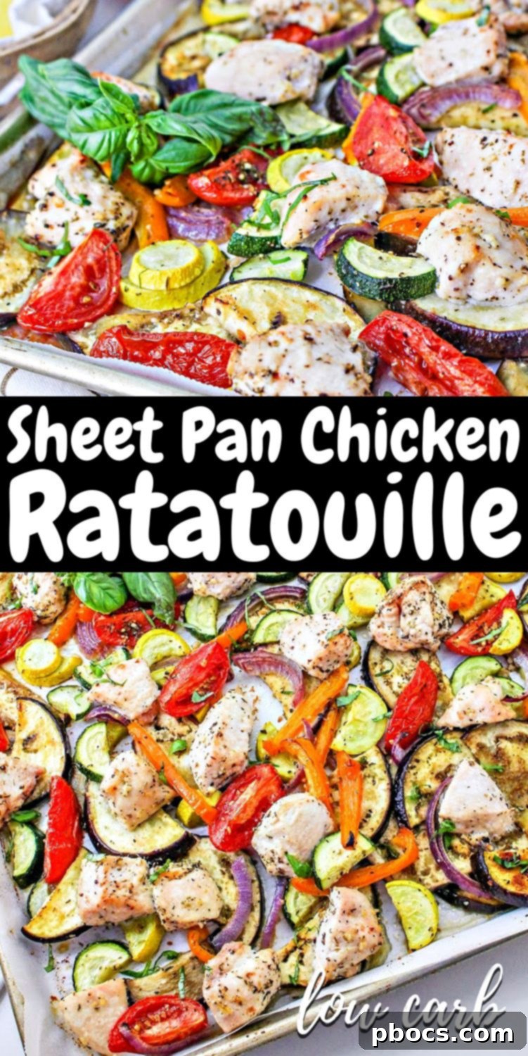 Low-Carb Sheet Pan Chicken Ratatouille