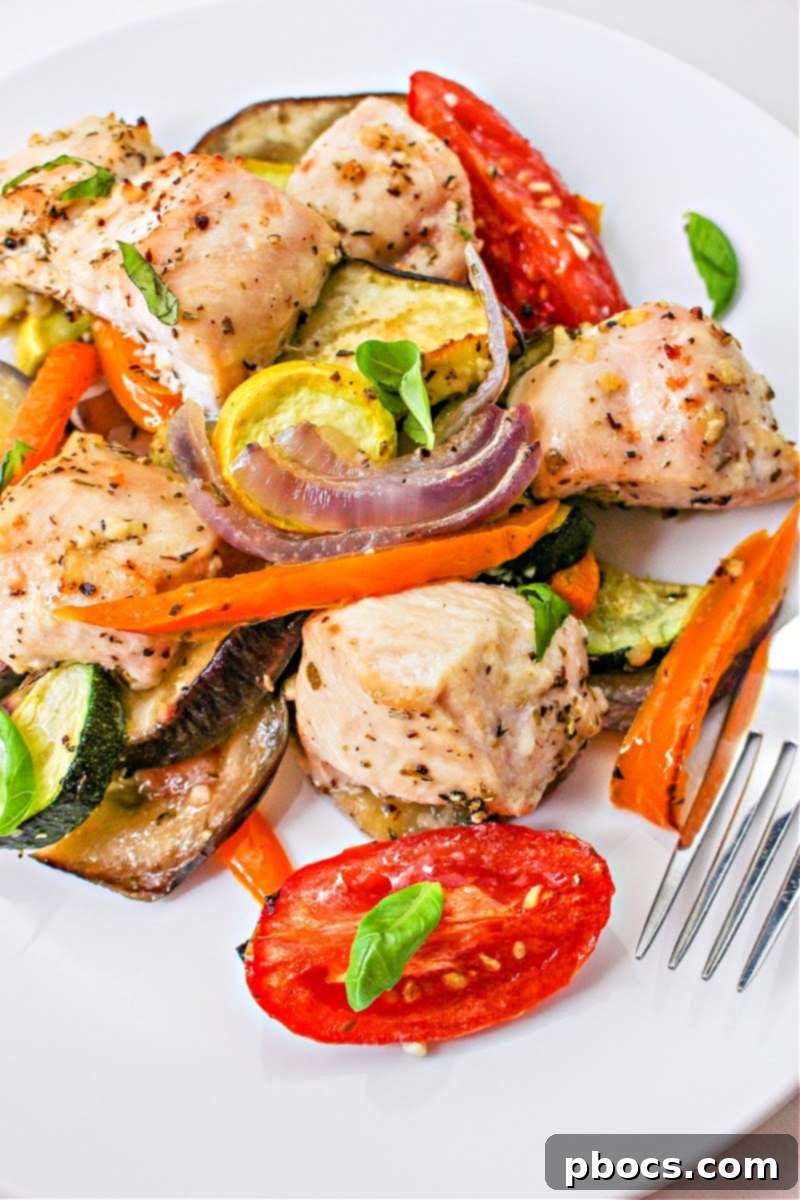 Low-Carb Sheet Pan Chicken Ratatouille