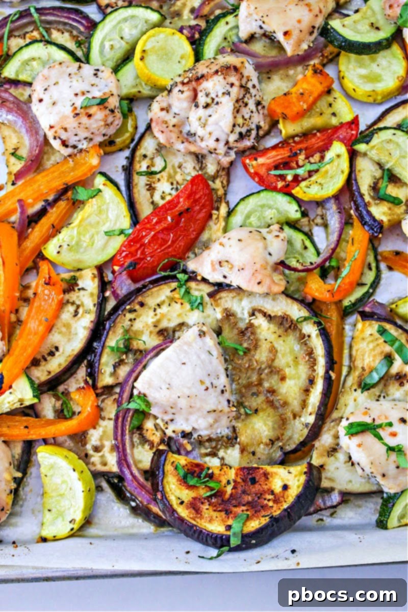Low-Carb Sheet Pan Chicken Ratatouille
