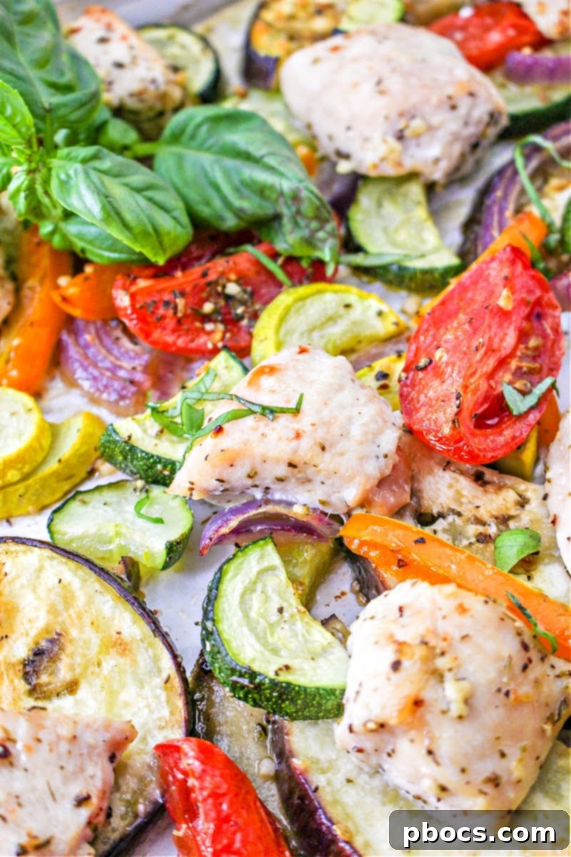 Low-Carb Sheet Pan Chicken Ratatouille