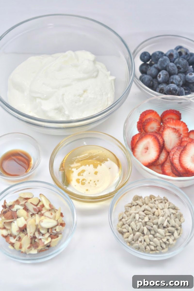 Assortment of fresh berries on a keto frozen yogurt bark