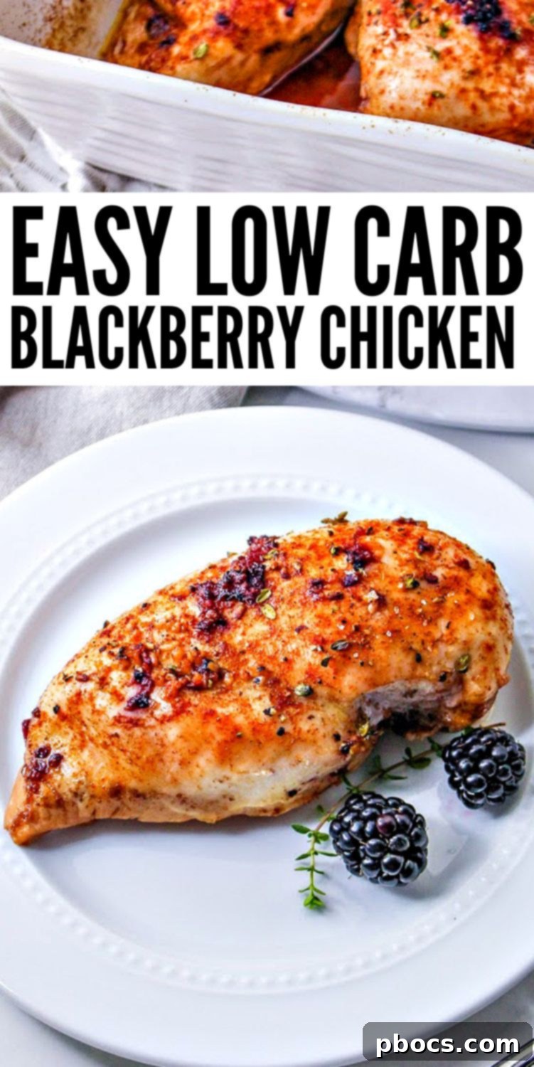 Low-Carb Blackberry Chicken