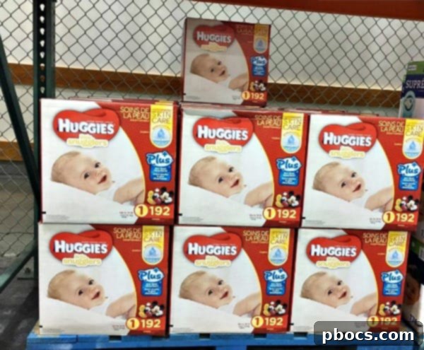 Costco Store Display for Huggies Diapers Special Offer