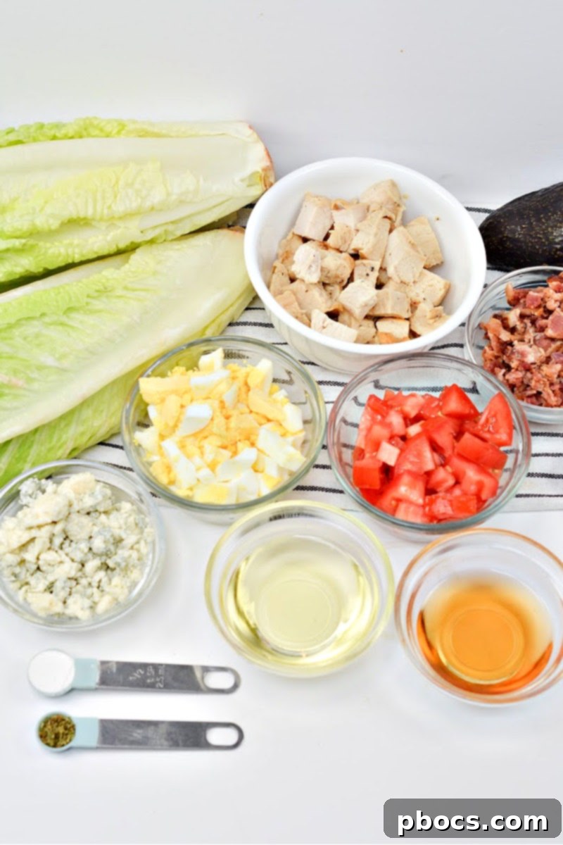 Ingredients needed to make Keto Cheesecake Factory Chopped Salad
