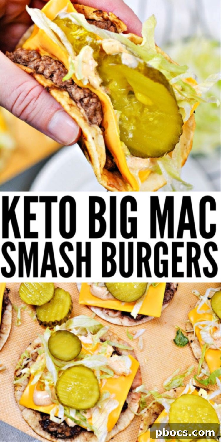 Keto Big Mac Smash Burgers
