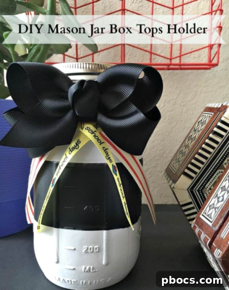 Quick DIY Mason Jar Box Tops Organizer 2 Easy DIY Mason Jar Box Tops Holder