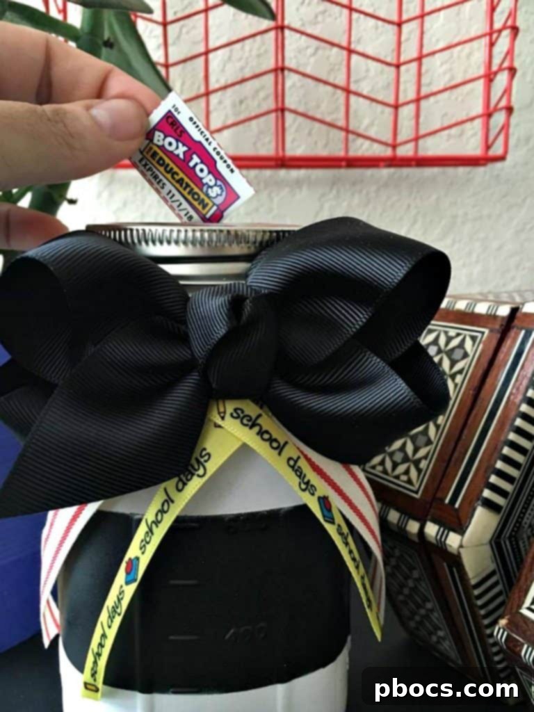 Quick DIY Mason Jar Box Tops Organizer 13 madonjarsecondpost