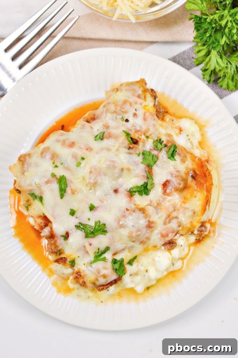 Keto Protein Lasagna prepared and ready for baking