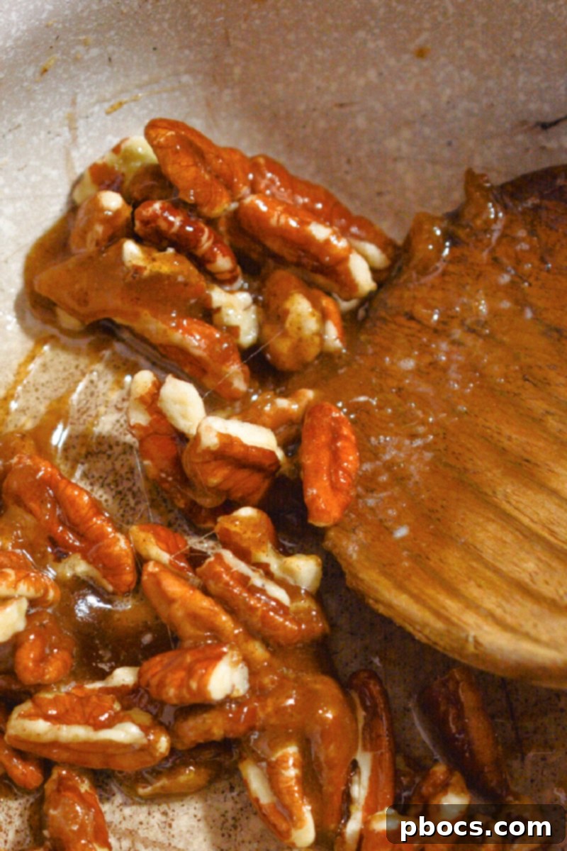Making Candied Pecans