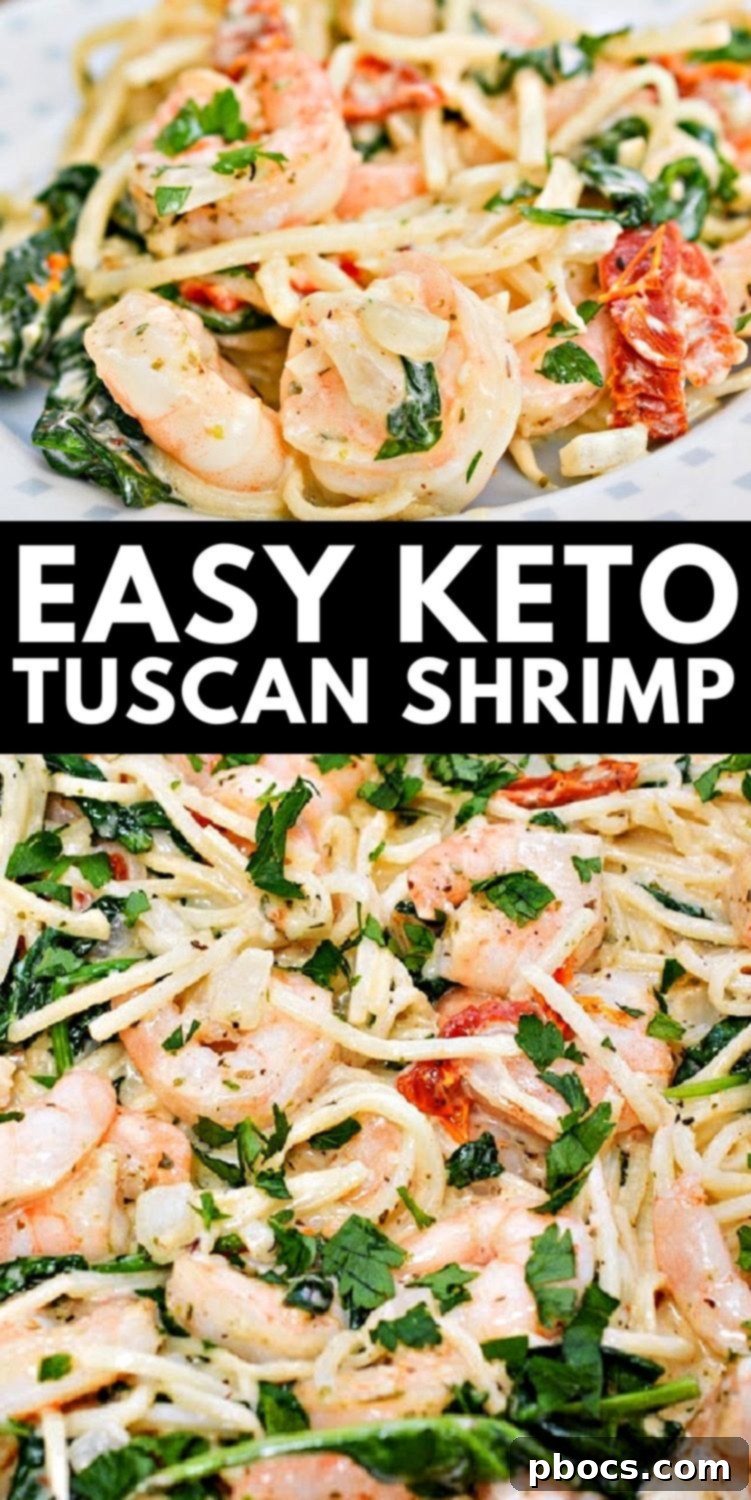 Keto Tuscan Shrimp