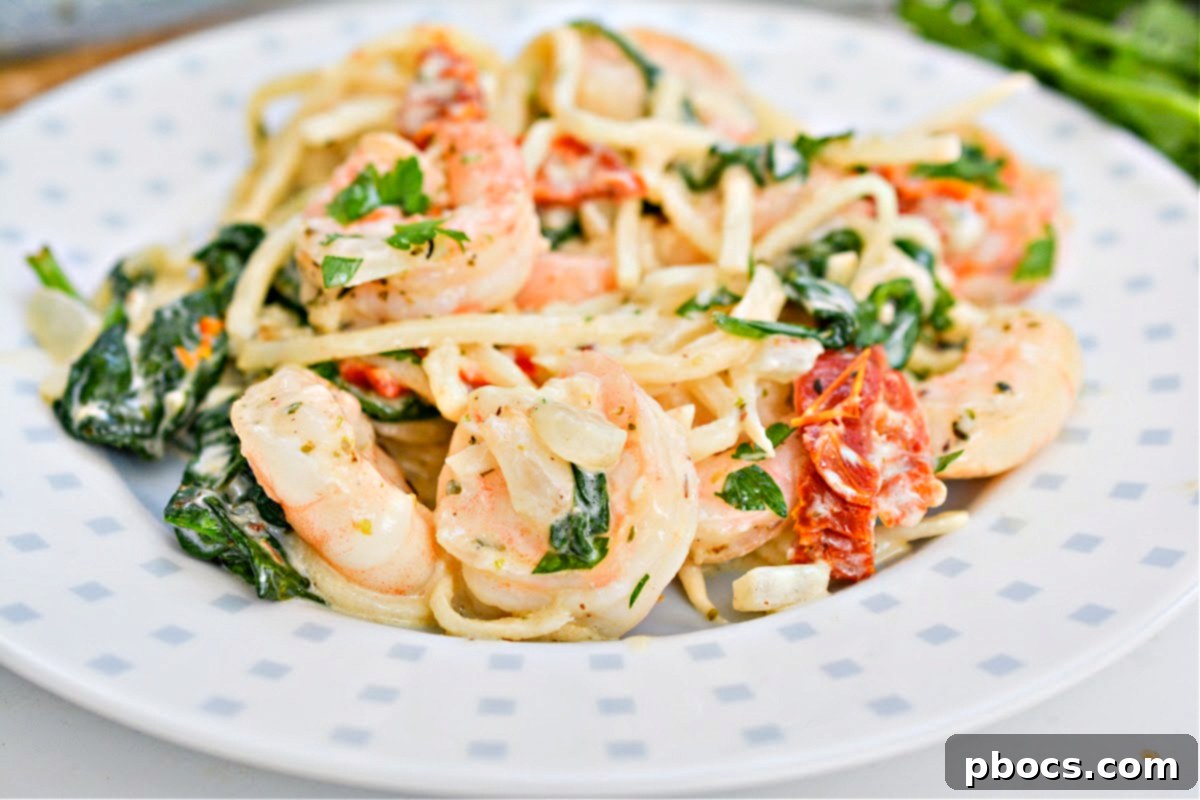 Keto Tuscan Shrimp