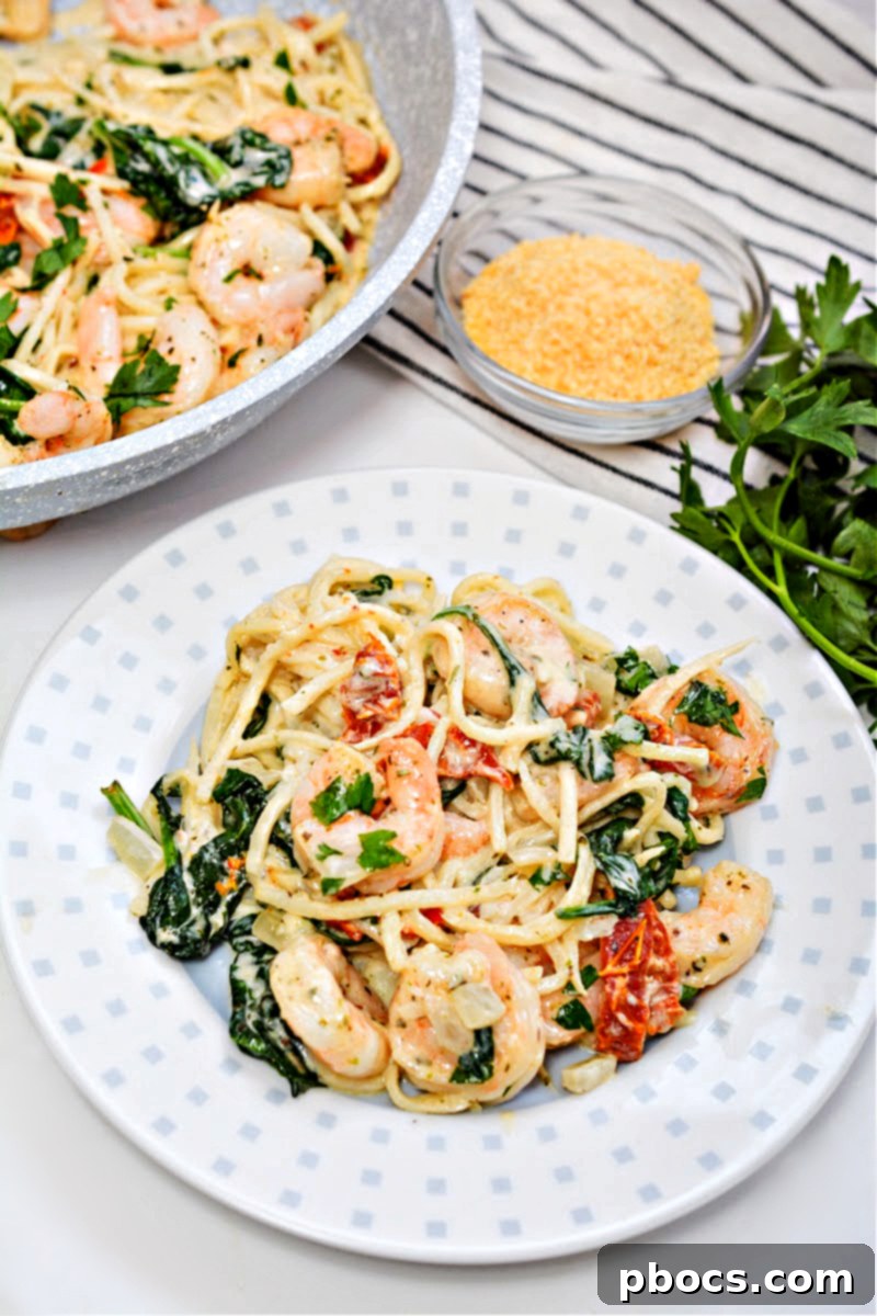 Keto Tuscan Shrimp