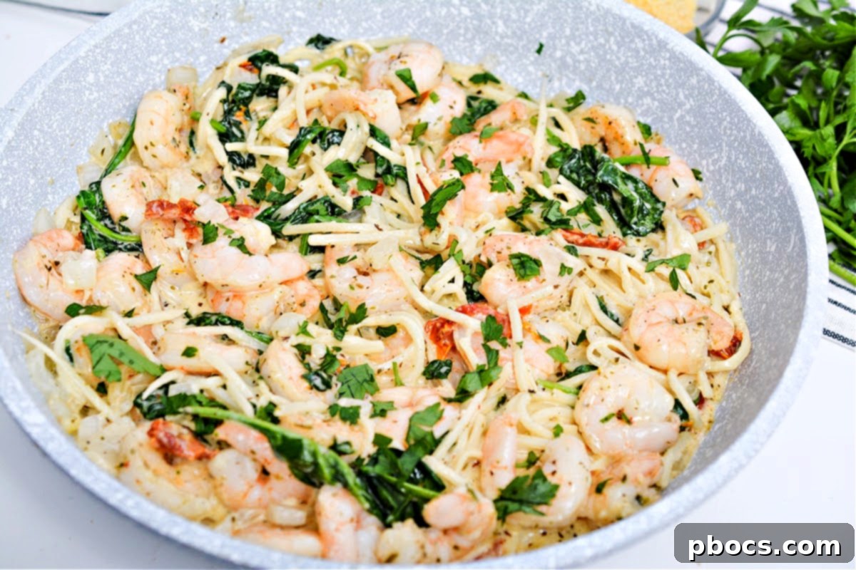 Keto Tuscan Shrimp