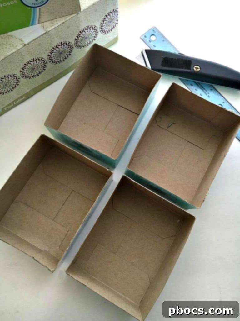 Creative Back To School Desk Organizer 8 Decorative money wrappers inserted into the tissue box compartments