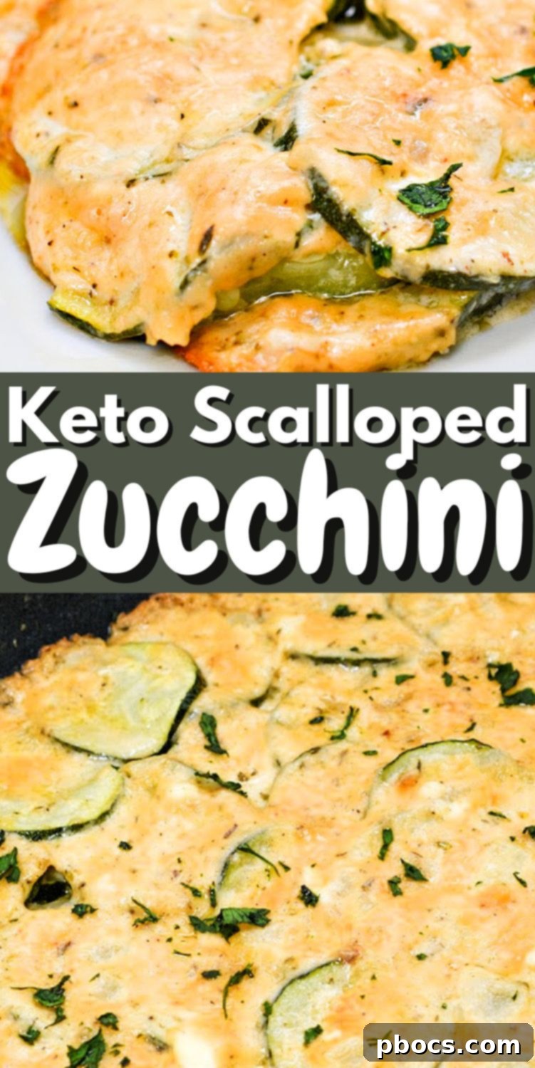 Keto Scalloped Zucchini