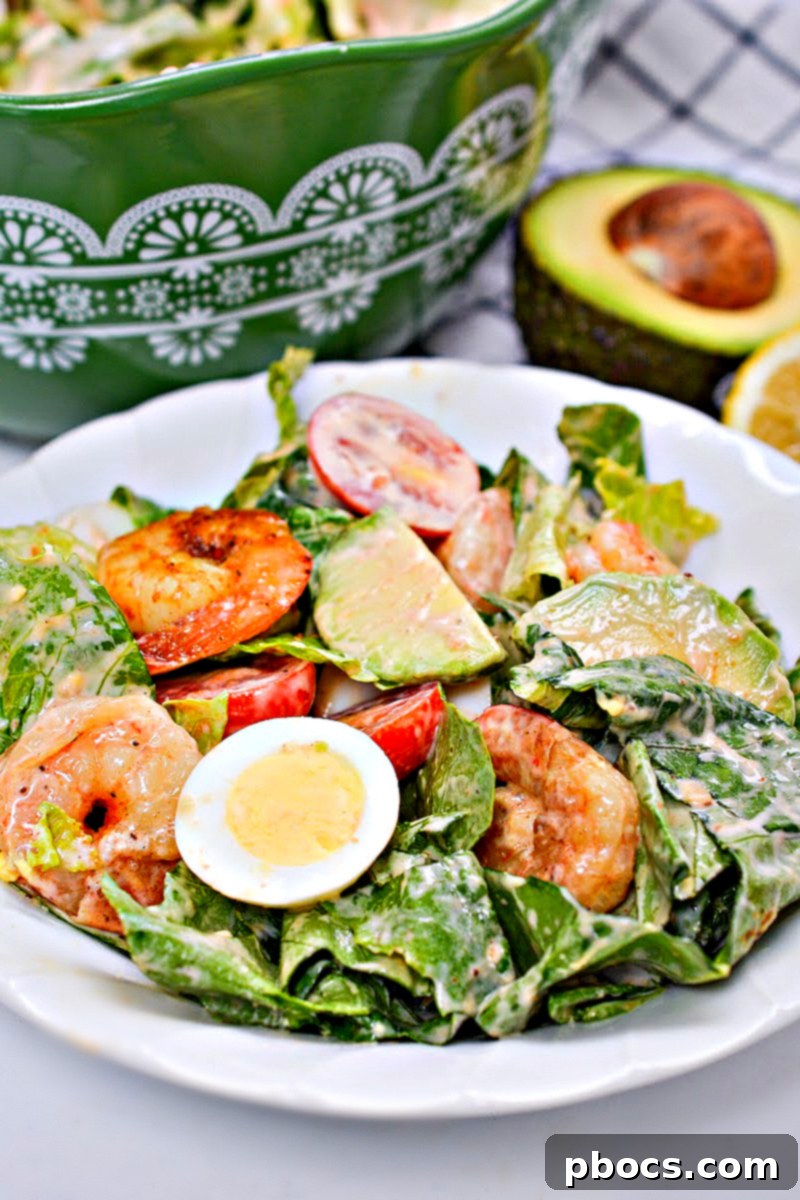 Low-Carb Shrimp Louie Salad - A delicious and healthy keto meal.