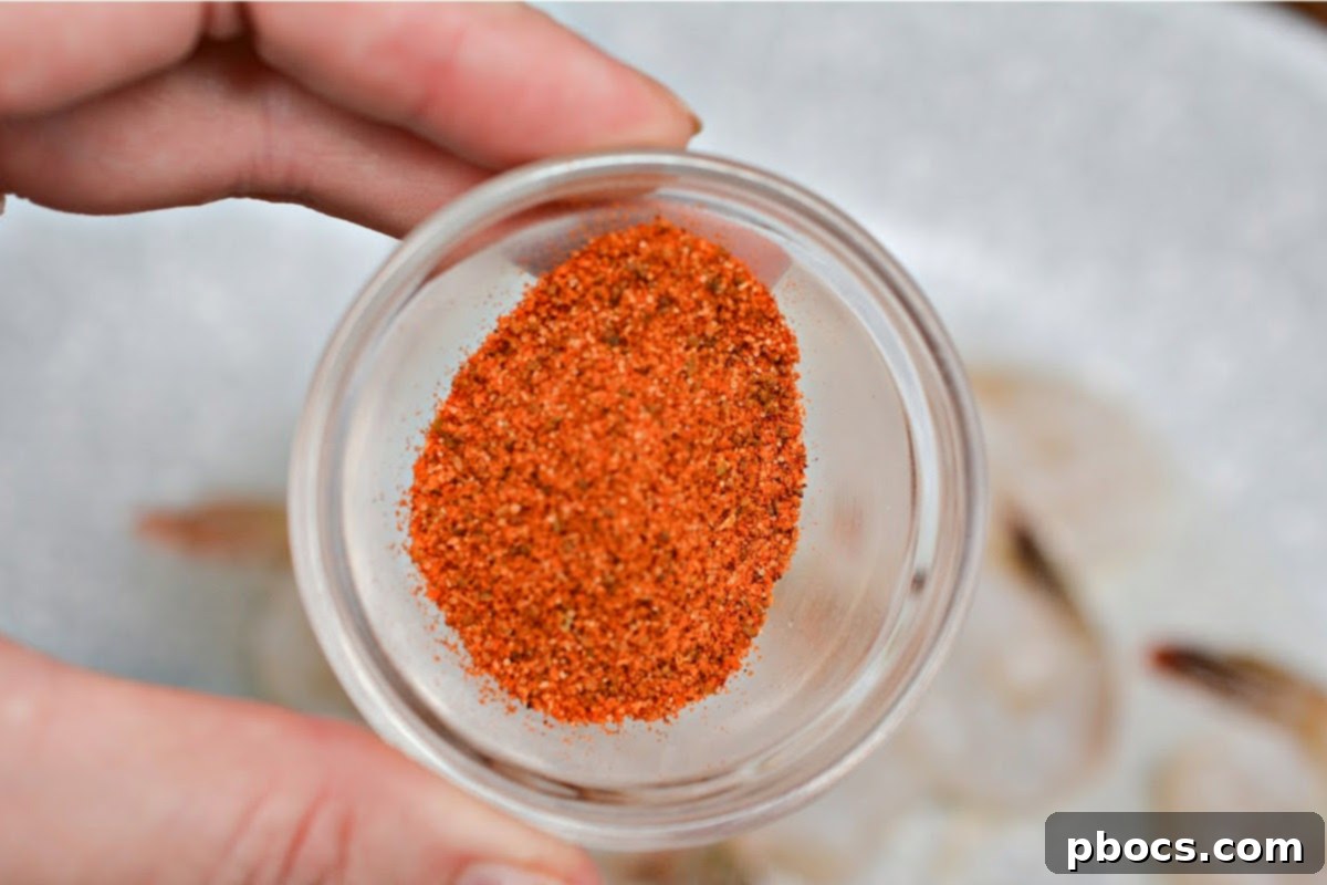 Old Bay Seasoning, essential for perfectly flavored shrimp.