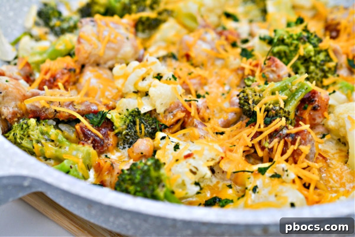 Keto Chimichurri Chicken Thighs in a Skillet