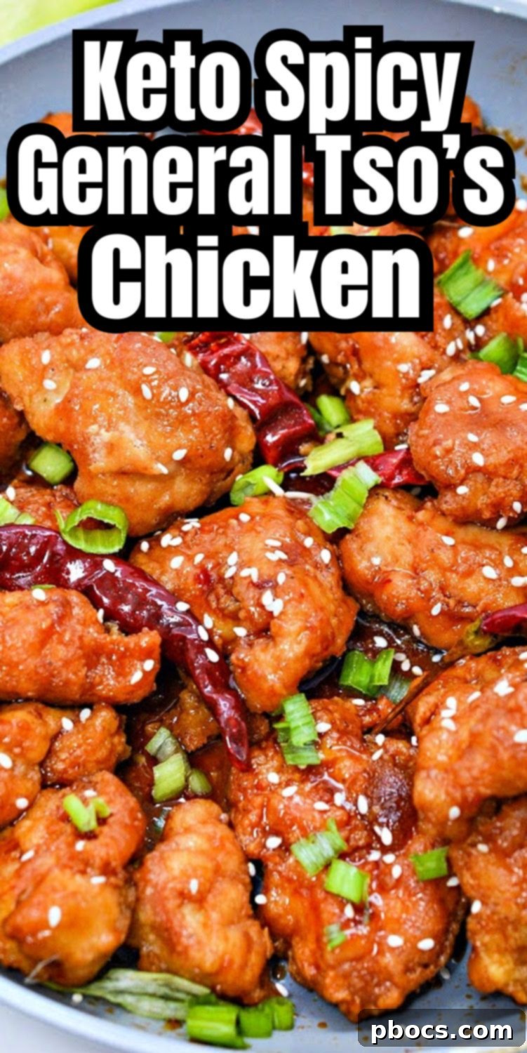 Keto Spicy General Tso Chicken