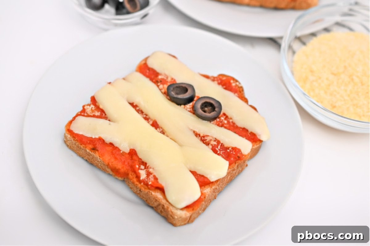 Keto Wrapped Pizza Toast 7 Keto Mummy Pizza Toast