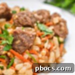 Low-Carb Beef Cauliflower Rice Pilaf