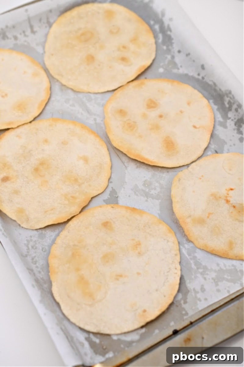 Crispy Keto Tostadas 4 Toasting keto tortillas for tostadas