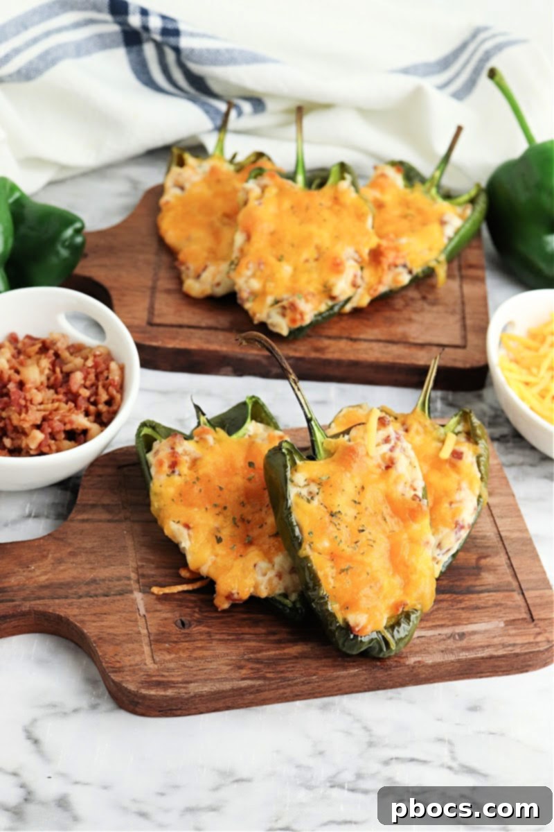 Low-Carb Poblano Poppers