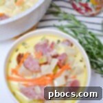 Creamy Keto Ham Bone Soup With Vegetables