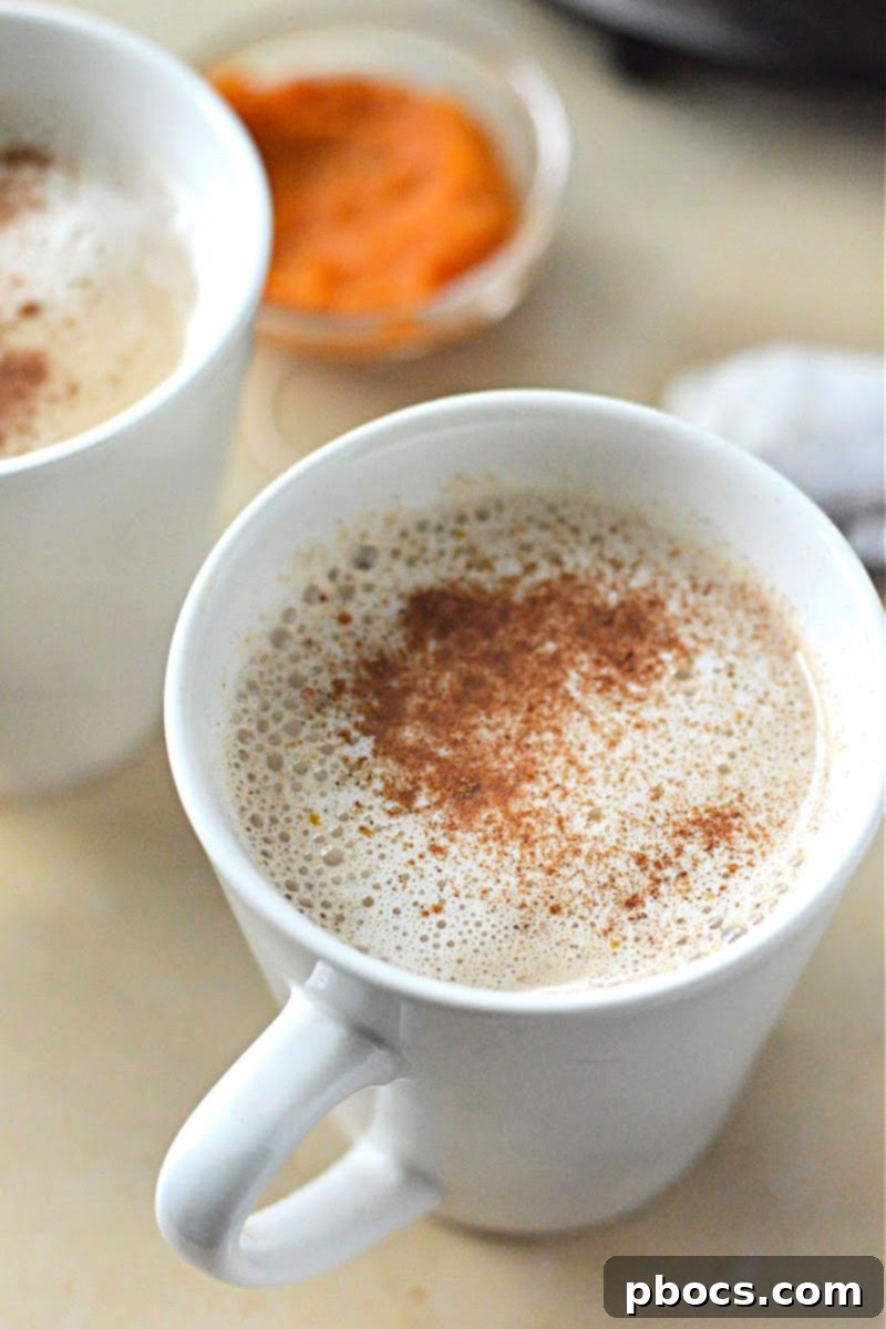 Homemade Keto Pumpkin Chai Tea Latte ready to be enjoyed, perfect for a fall morning.