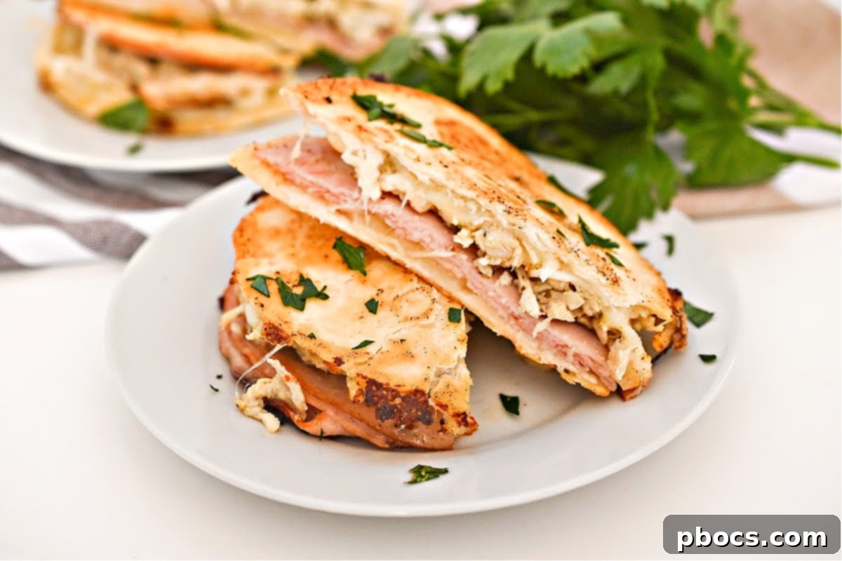 Gourmet Keto Chicken Cordon Bleu Quesadilla 3 Keto Chicken Cordon Bleu Quesadilla