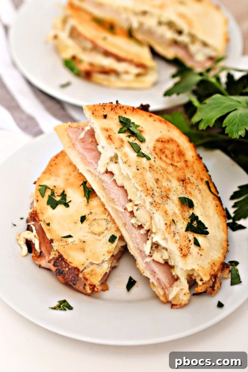 Gourmet Keto Chicken Cordon Bleu Quesadilla 5 Keto Chicken Cordon Bleu Quesadilla