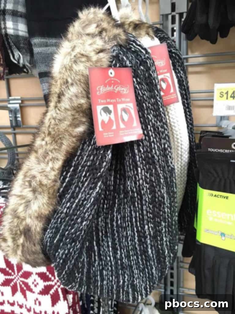 Versatile Faux Fur Hood Scarf - Great gift idea!