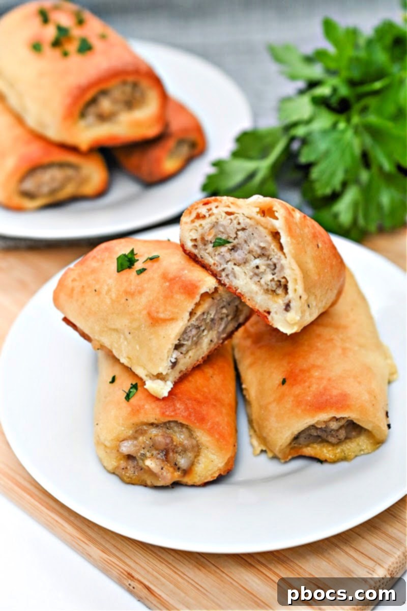 Delicious Keto Sausage Rolls ready to be enjoyed