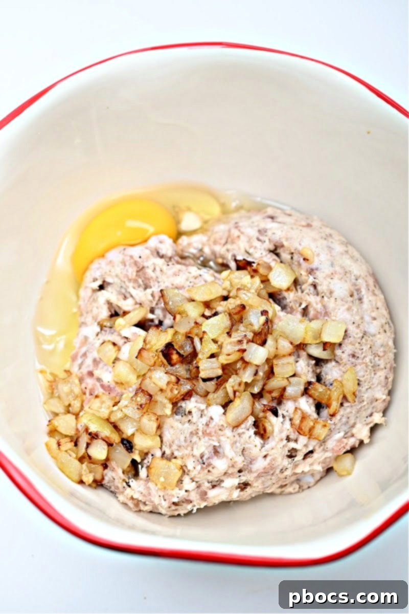 Fathead dough ingredients being mixed in a bowl
