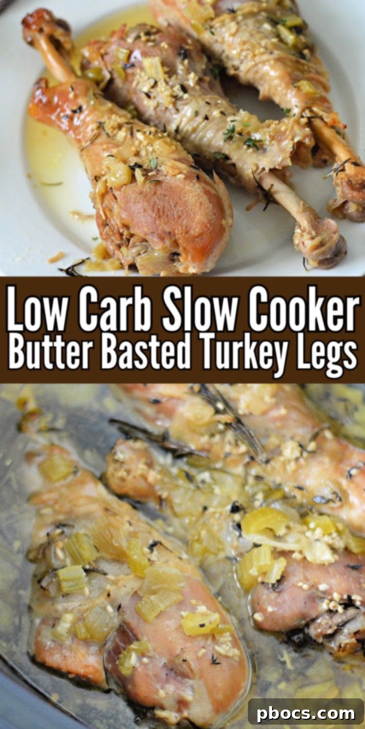 Tender Butter Basted Slow Cooker Turkey Legs 13 Slow Cooker Butter Basted Turkey Legs