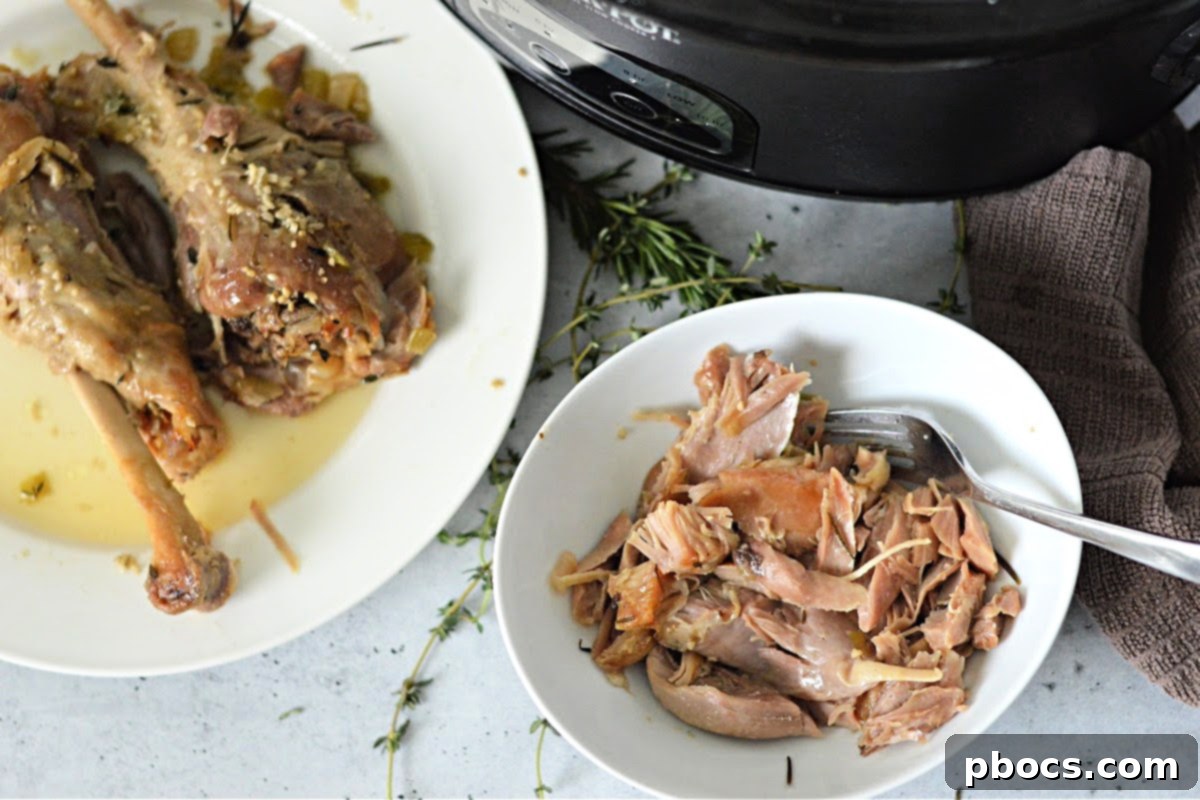 Tender Butter Basted Slow Cooker Turkey Legs 6 Slow Cooker Butter Basted Turkey Legs